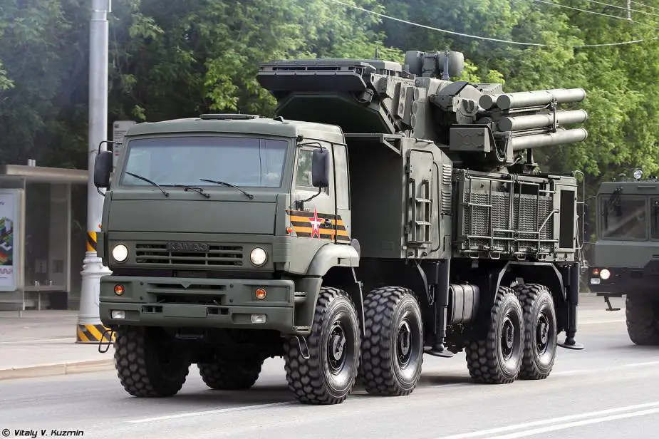 Pantsir S1 short range air defense missile cannon system Russia Victory Day military parade 2020 925 001