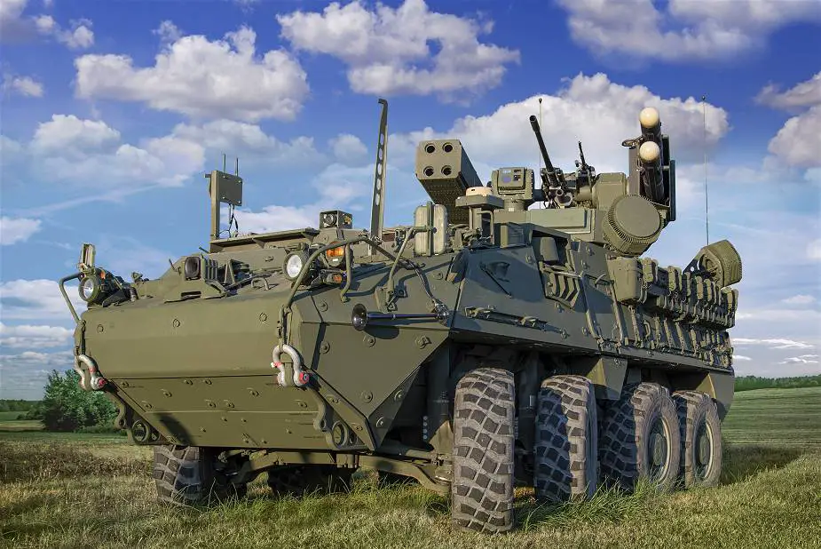 IM SHORAD Mobile Air Defense System On Stryker A1 Armored Vehicle IM SHORAD Mobile Air Defense System On Stryker A1 Armored Vehicle