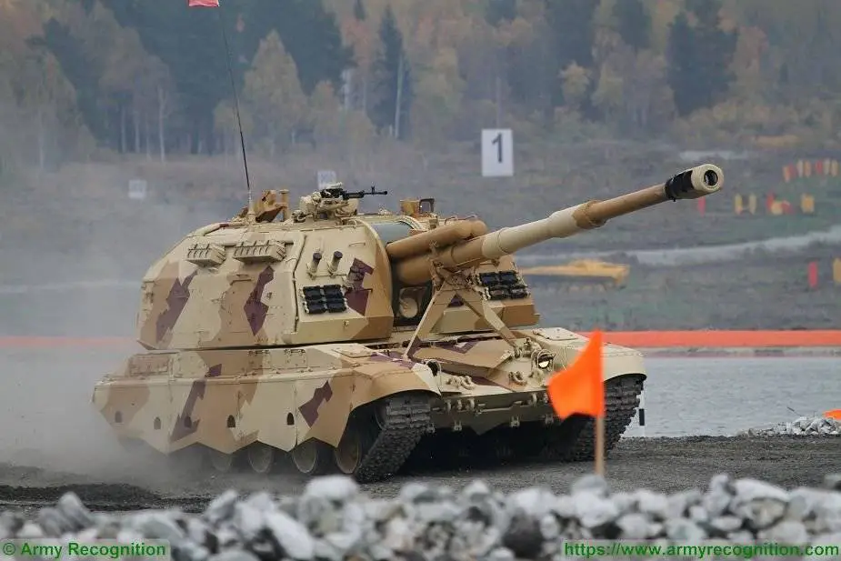 Russian army receives new 2S35 Koalitsiya SV 152mm self propelled howitzer artillery vehicles 925 003