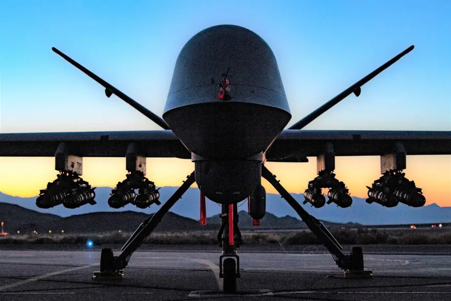 MQ 9A Reaper with 8 Hellfire missiles Creech AFB Sept. 10 2020