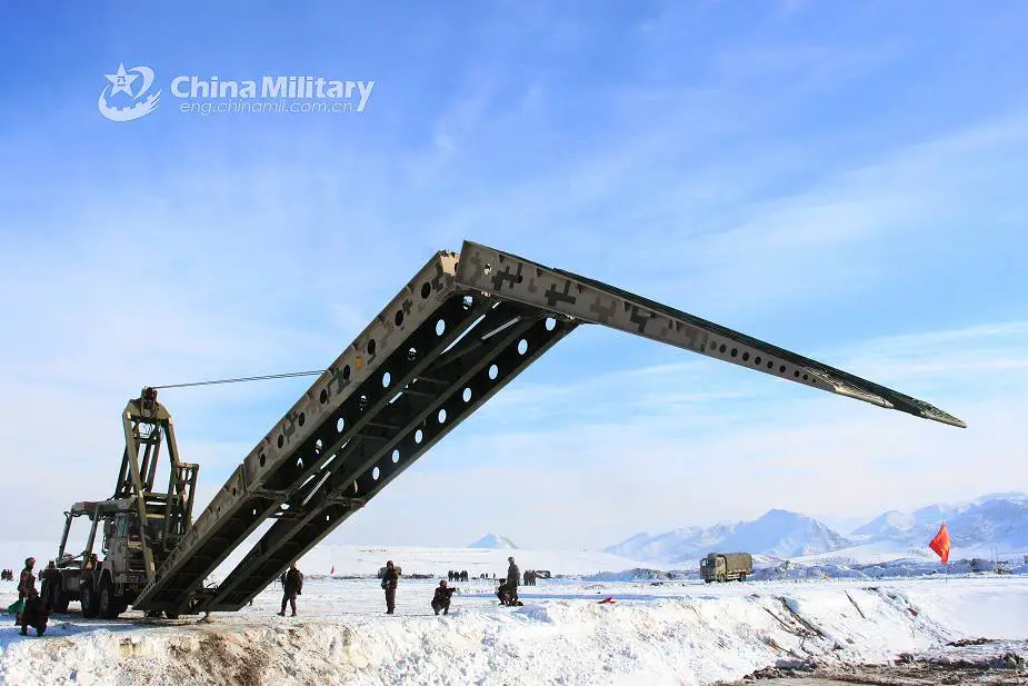 New truck mounted Rapidly Emplaced Bridge System REBS of Chinese Army 925 002