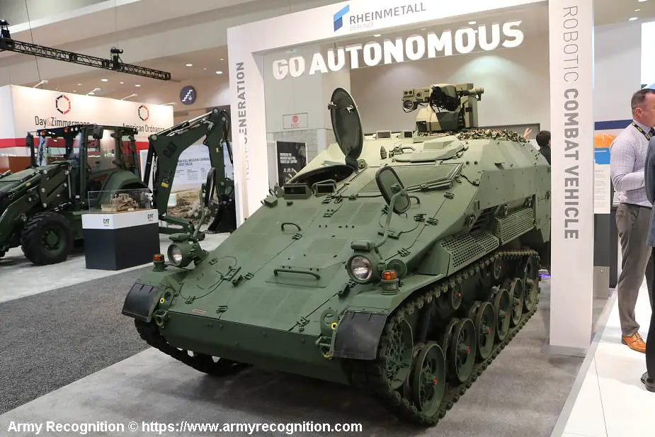 Rheinmetall from Germany develops Wiesel 2 light tracked armored in autonomous variant 925 002