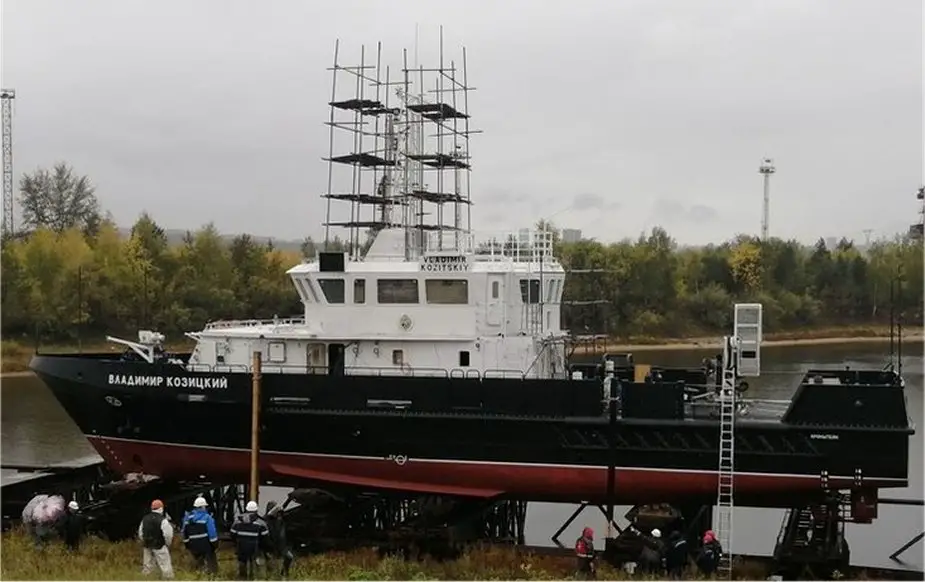 Russian Vyborg Shipyard laid the Purga ice class coastguard ship of project 23550 925 001