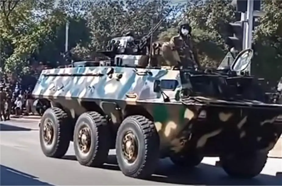 Zambia defence force military parade June 2021 China WZ 551 6x6 APC 925 001