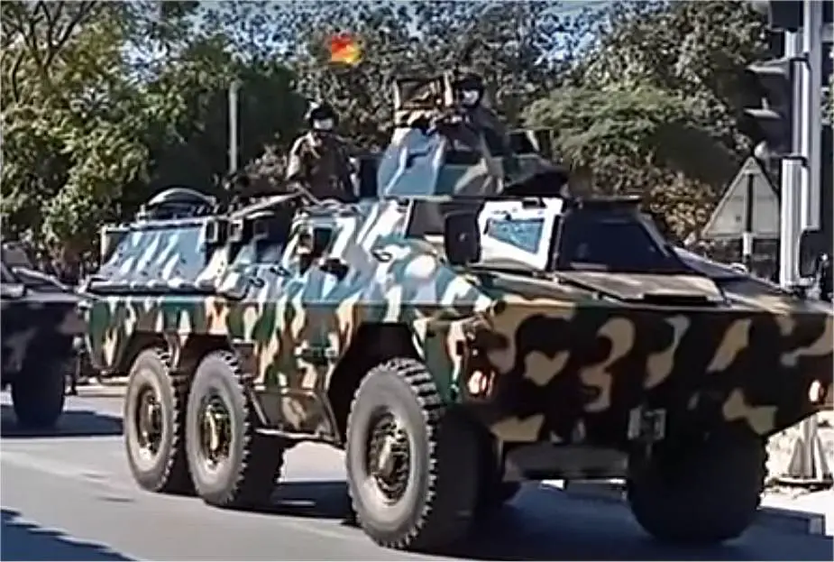 Zambia defence force military parade June 2021 South Africa Ratel 6x6 APC 925 001