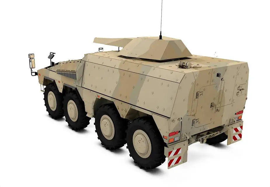 Boxer 8x8 armored can be configured as 155mm howitzer or 120mm mortar carrier 925 002