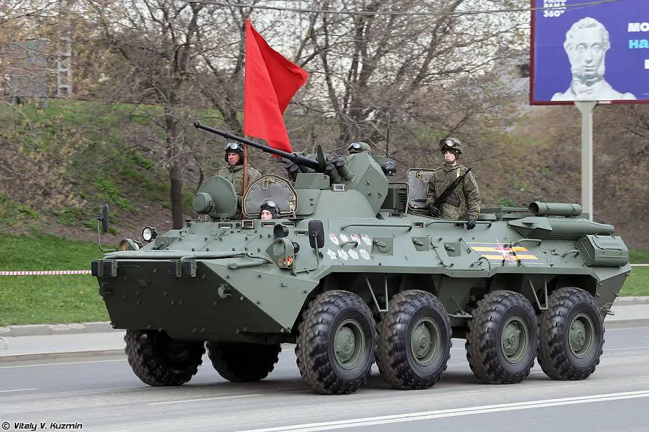 BTR 82AT 8x8 wheeled APC Victory Day Military Parade 2022 Moscow Russia 925 001