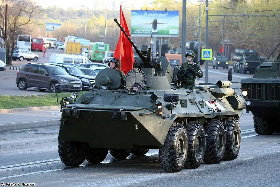 BTR 82A 8x8 wheeled APC Victory Day Military Parade 2022 Moscow Russia 925 001