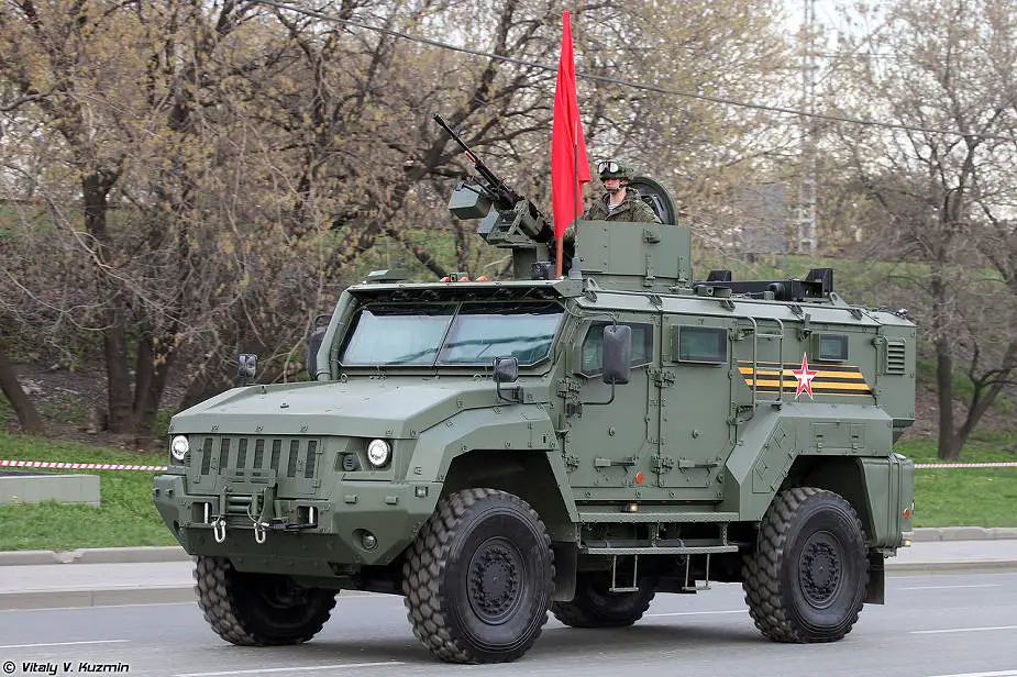 KAMAZ 53949 Typhoon K 4x4 with Kord machine gun Victory Day Military Parade 2022 Moscow Russia 925 001