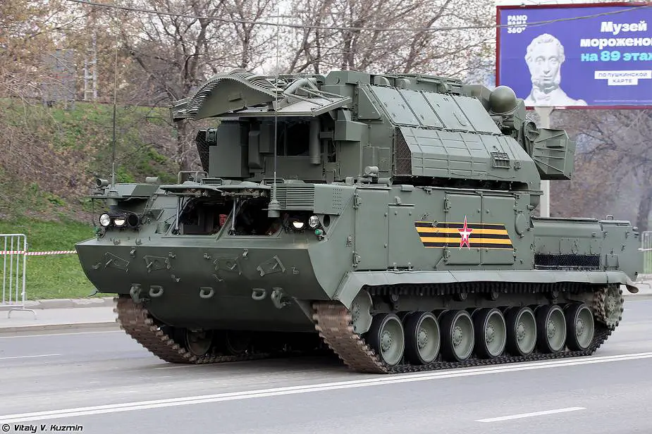 TOR M2 tracked air defense missile vehicle Victory Day Military Parade 2022 Moscow Russia 925 001