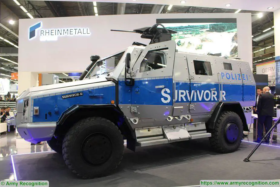 Rheinmetall to provide 55 Survivor R Sonderwagen 5 armored vehicles to German Police 925 001