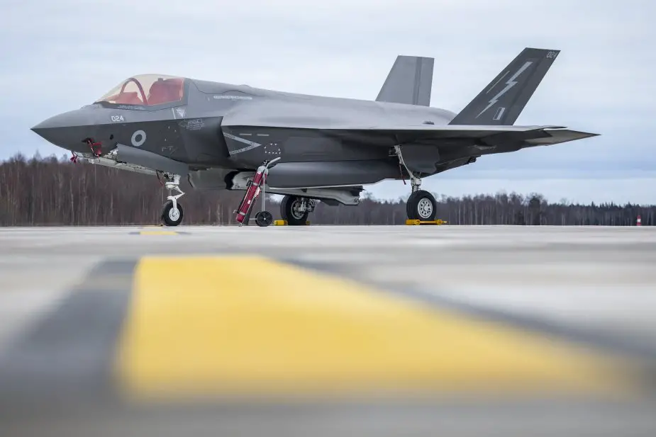 Royal Air Force F 35 Lightnings aircraft deploy to Estonia