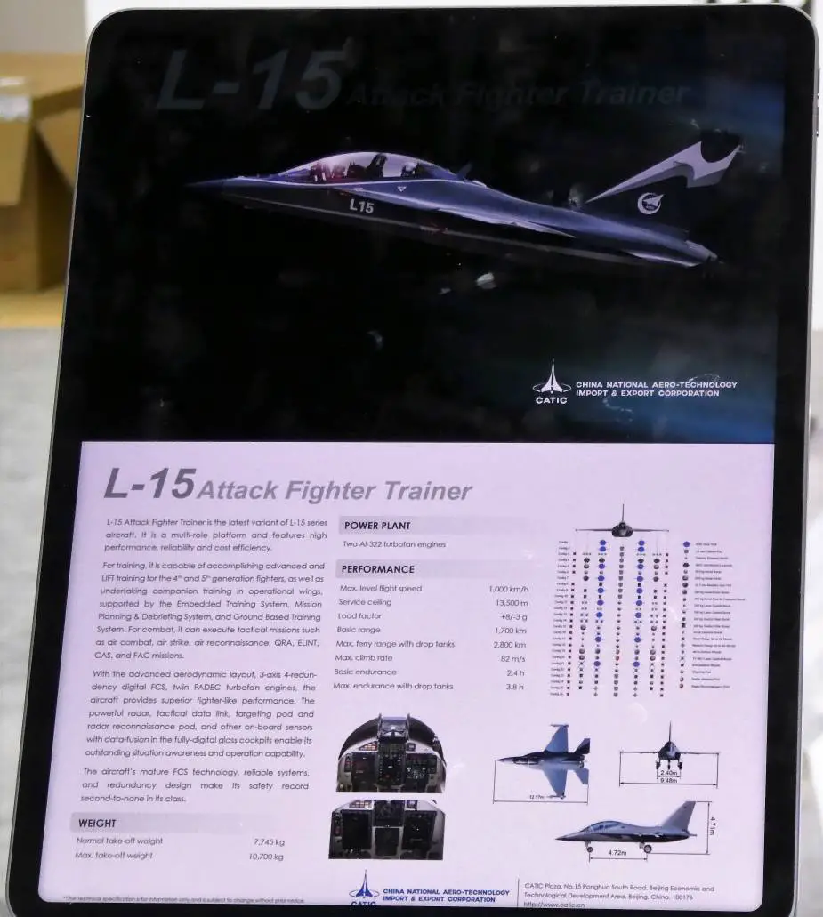 CATIC L 15 Light Attack Aircraft 2