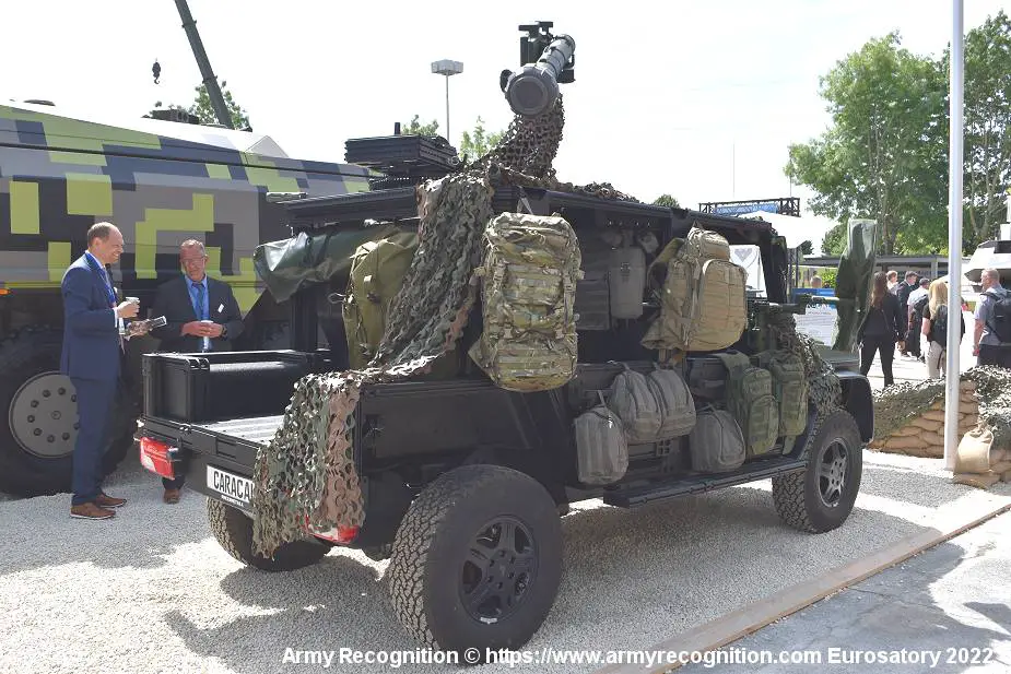 Rheinmetall from Germany introduces the Caracal 4x4 airborne and Special Forces vehicle 925 002