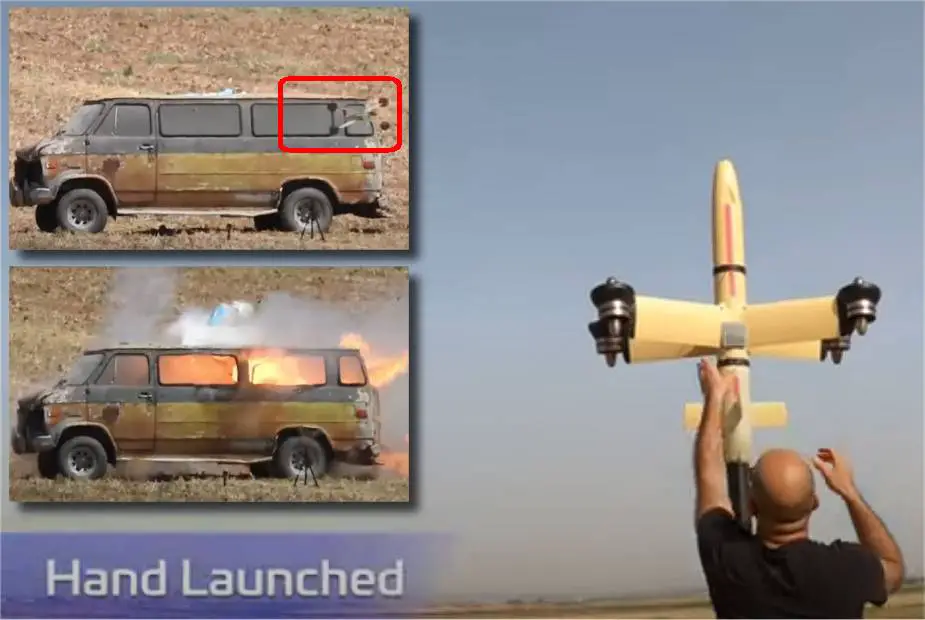 IAI from Israel unveils Point Blank ROC-X first hand-launched loitering munition in the world