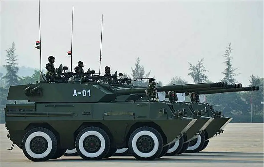 New hybrid 105mm light tank enters into service with Myanmar army 925 002