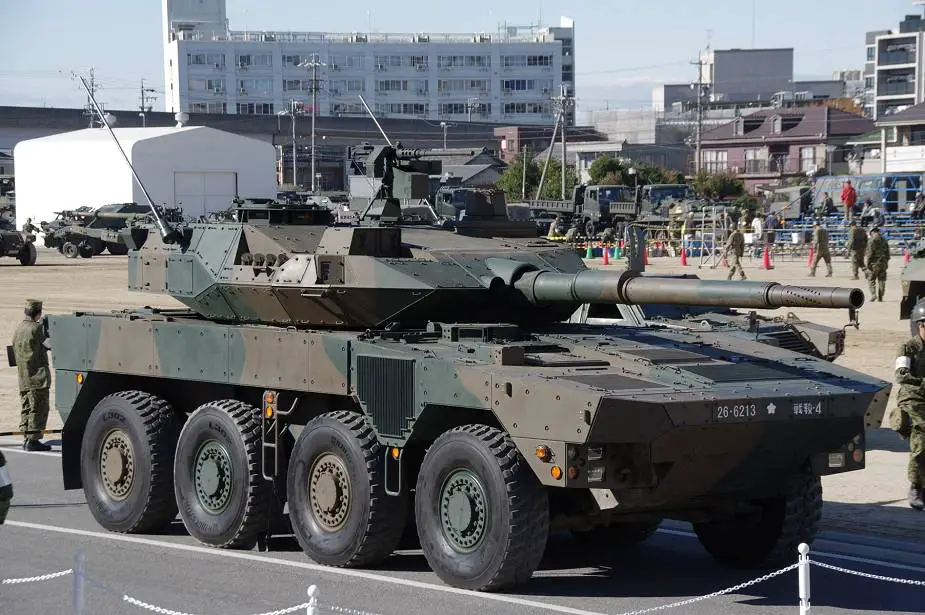 Japan displays its new Type 16 MCV 8x8 anti tank armored vehicle 925 002