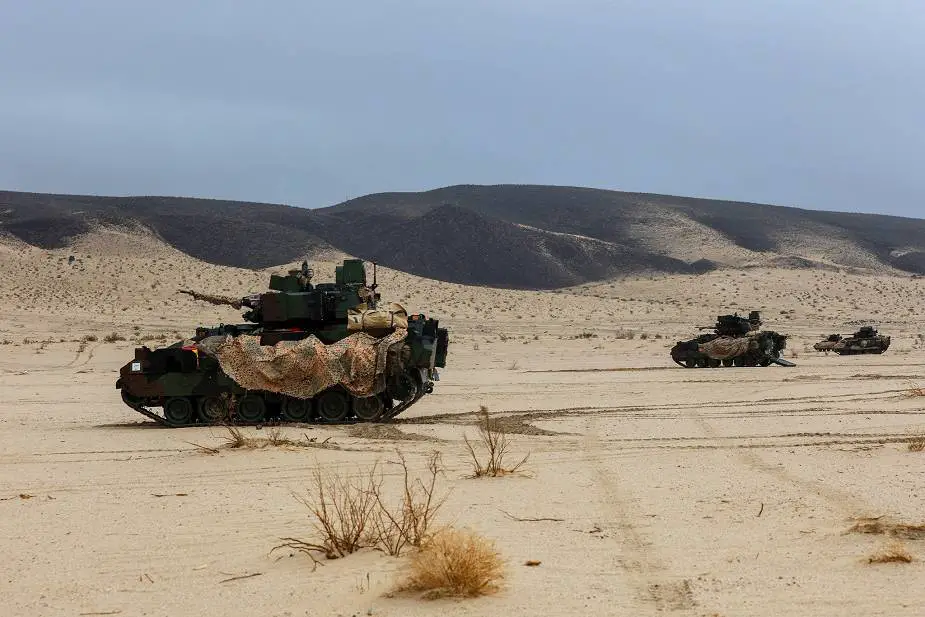 US Army conducts field military exercises with M2A4 latest generation of Bradley IFVs 925 002