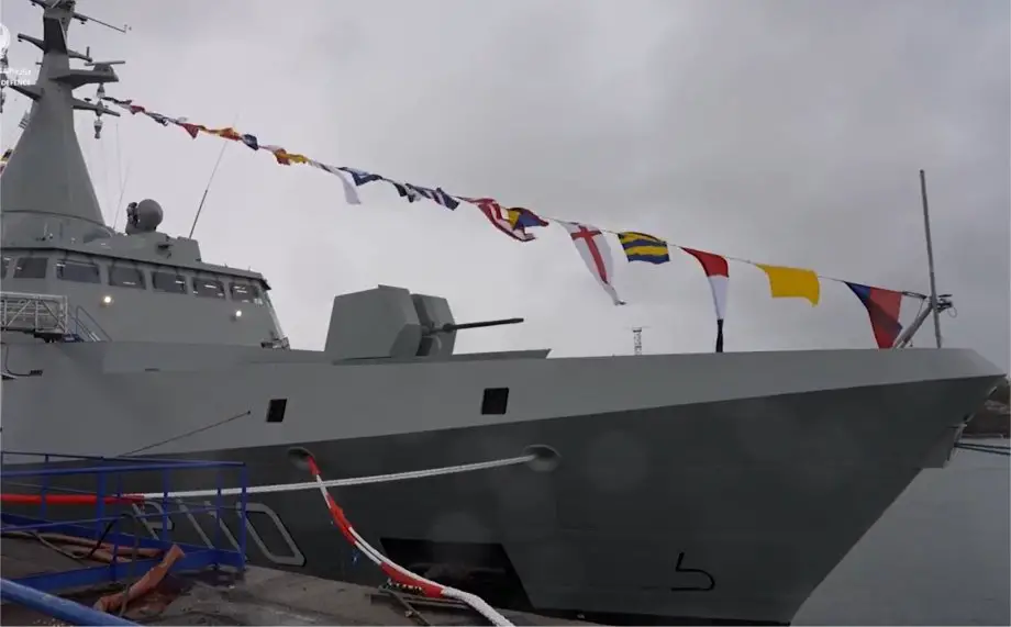 Russian Vyborg Shipyard laid the Purga ice class coastguard ship of project 23550 925 001