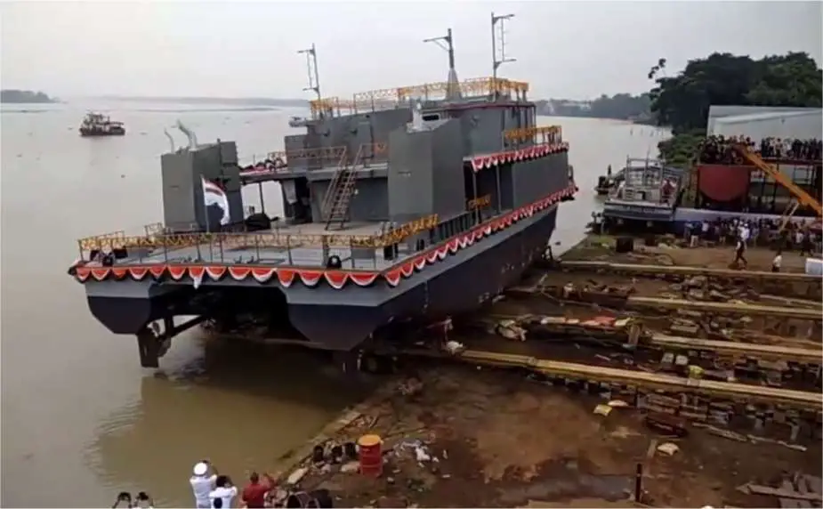 Russian Vyborg Shipyard laid the Purga ice class coastguard ship of project 23550 925 001