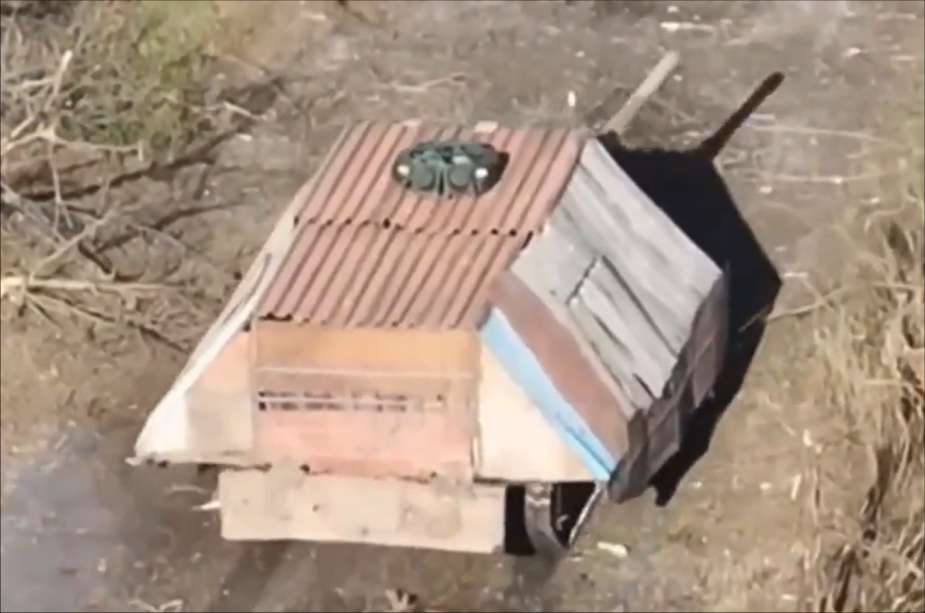 New Russian Turtle Tank Equipped with Jamming System Spotted in Ukraine 925 002