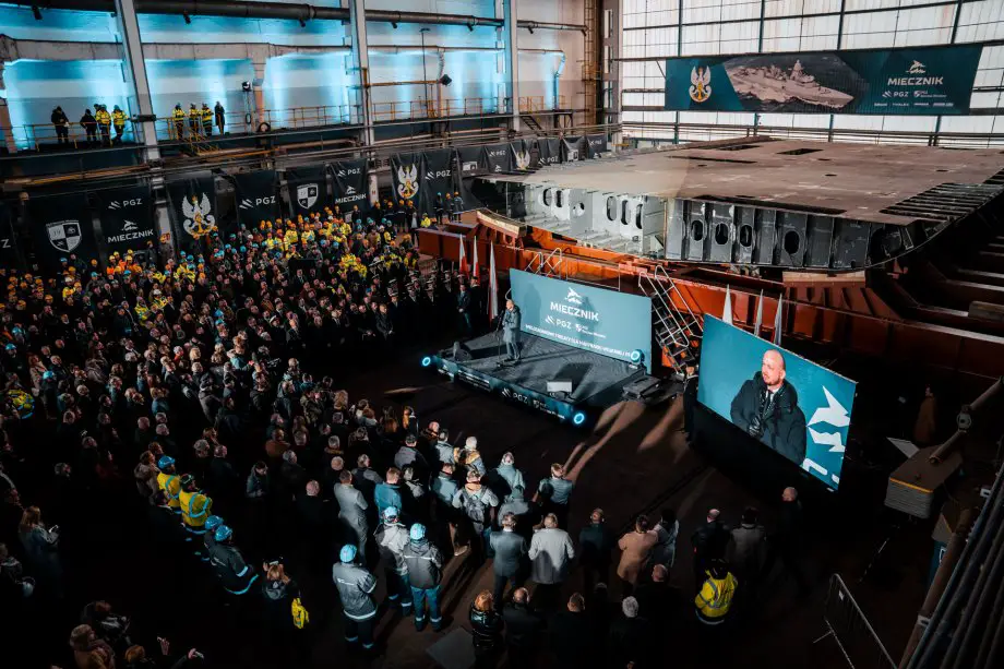 Russian Vyborg Shipyard laid the Purga ice class coastguard ship of project 23550 925 001