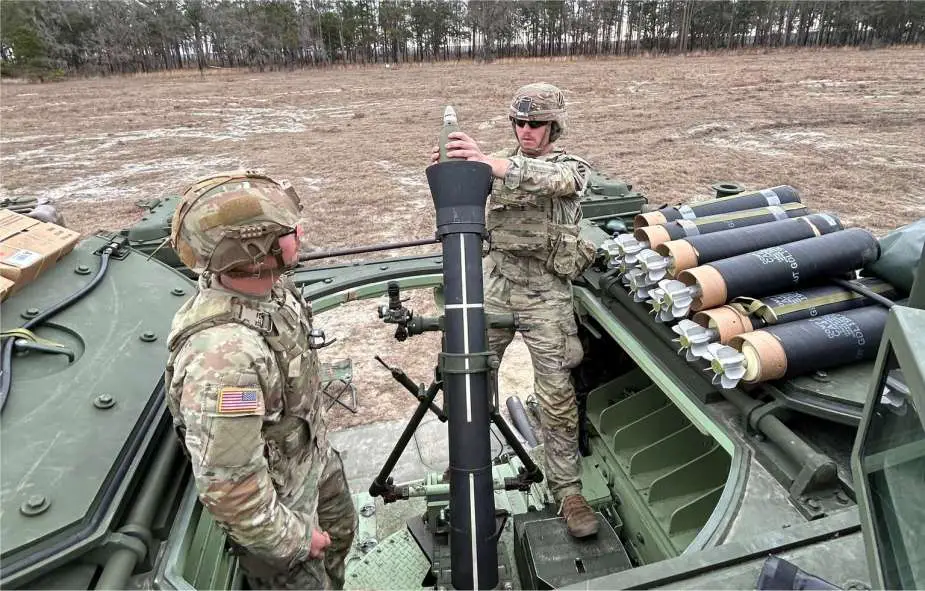 US Army Demonstrates Power of New AMPV M1287 Mortar Carrier in Live Fire Exercise 925 002
