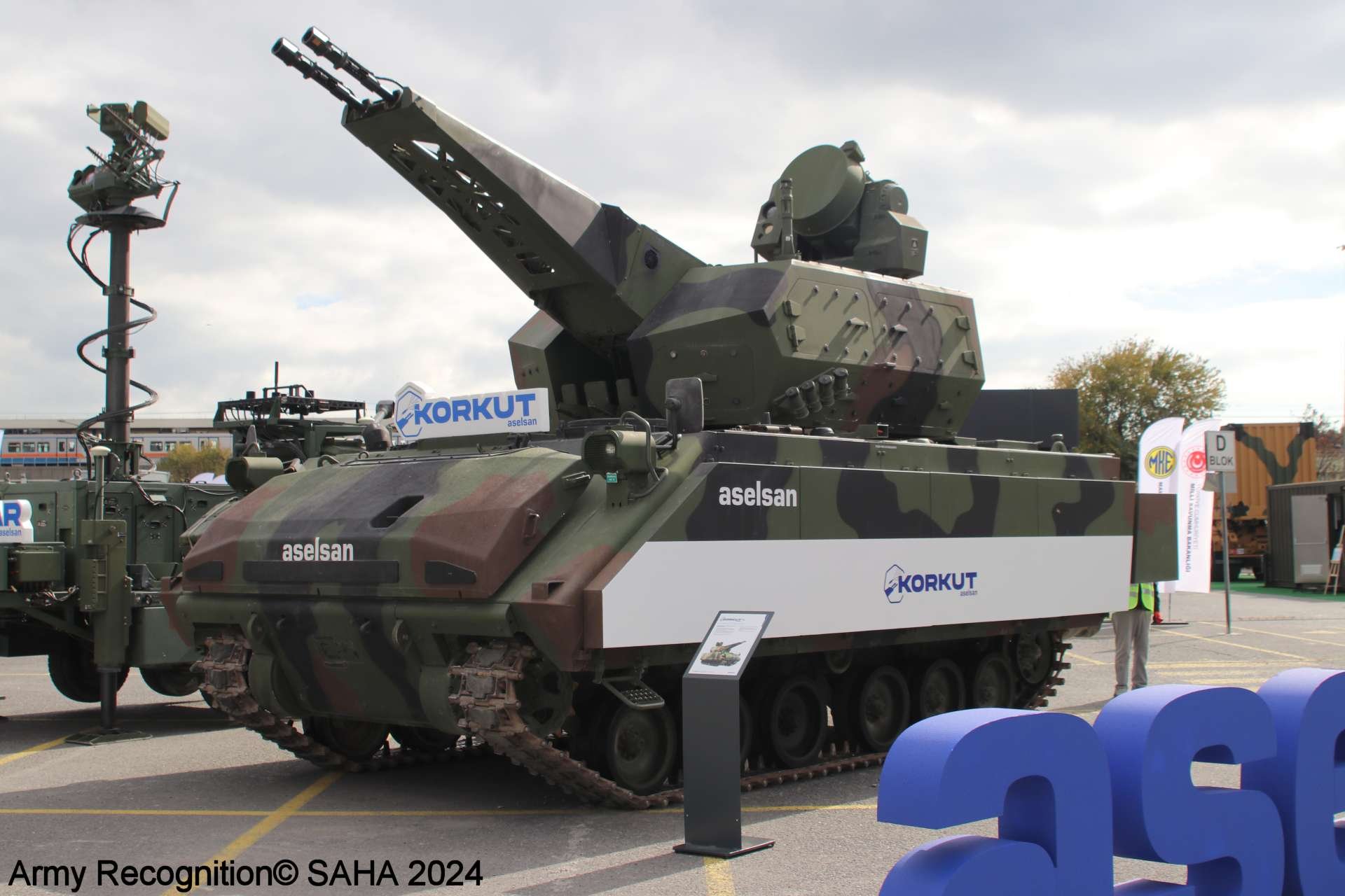 KORKUT antiaircraft system by Aselsan takes center stage at SAHA EXPO 2024