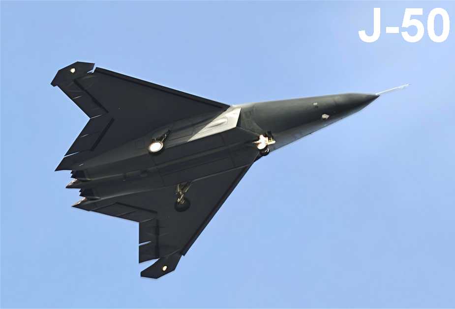 J-50: China’s next-generation stealth fighter for carrier deployment, featuring AI-enabled systems and manned-unmanned teaming architecture for high-threat maritime environments. 
