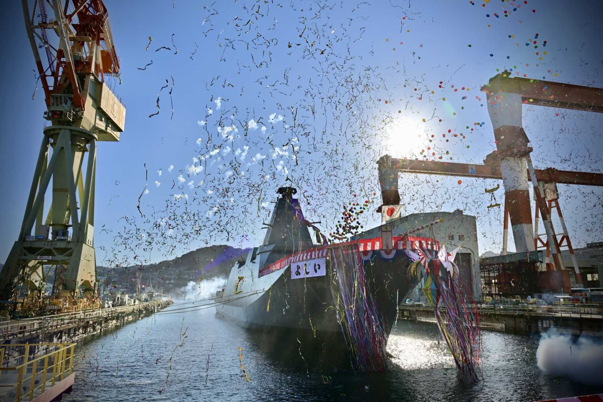 Japan launches final Mogami-class frigate JS Yoshii to monitor nearby seas