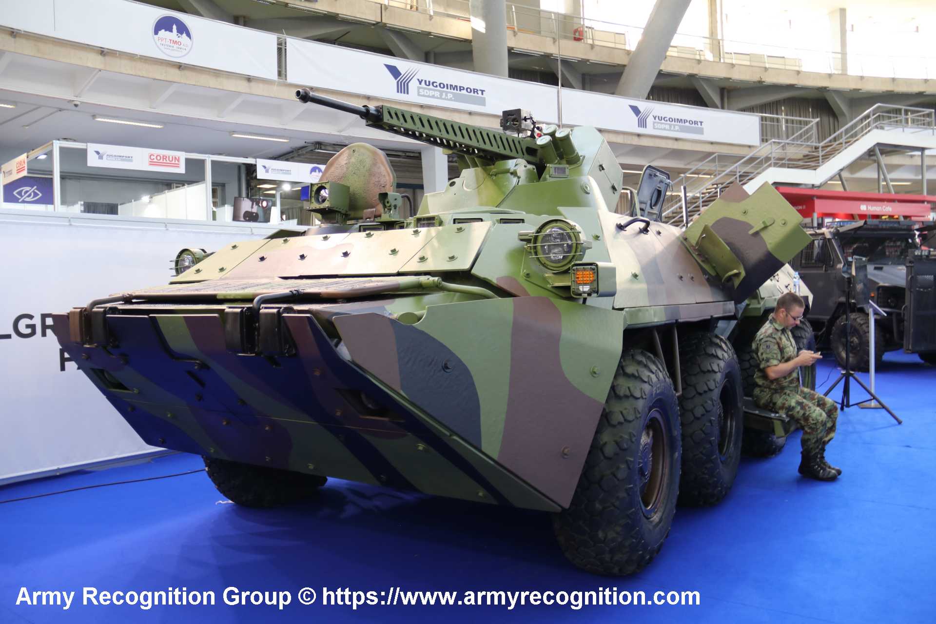 Serbia Unveils Modernized Russian BTR-80A Armored Vehicle at Partner 2025  in Belgrade, image size:1920x1280