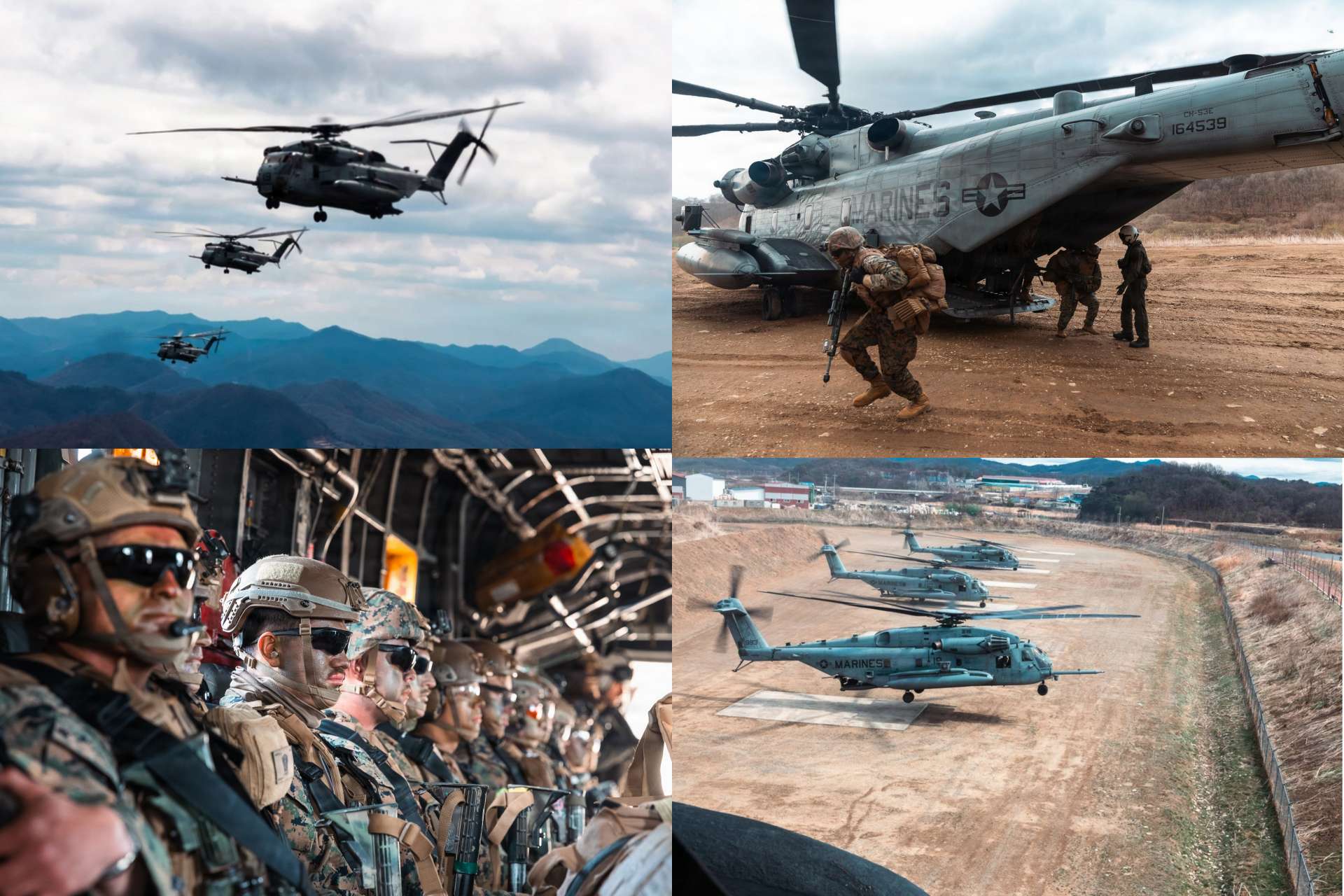 U.S. Marines Demonstrate Heavy-Lift Air Assault Capability in South Korea with CH-53E Super Stall...