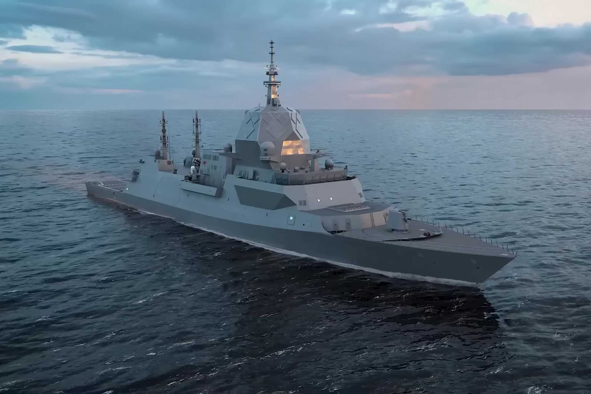 Each Hunter-class frigate is assembled from 78 production units consolidated into 22 major blocks, with 20 to 22 of the HMAS Hunter's blocks already under construction by the time of the ceremony. (Picture source: BAE Systems Australia)