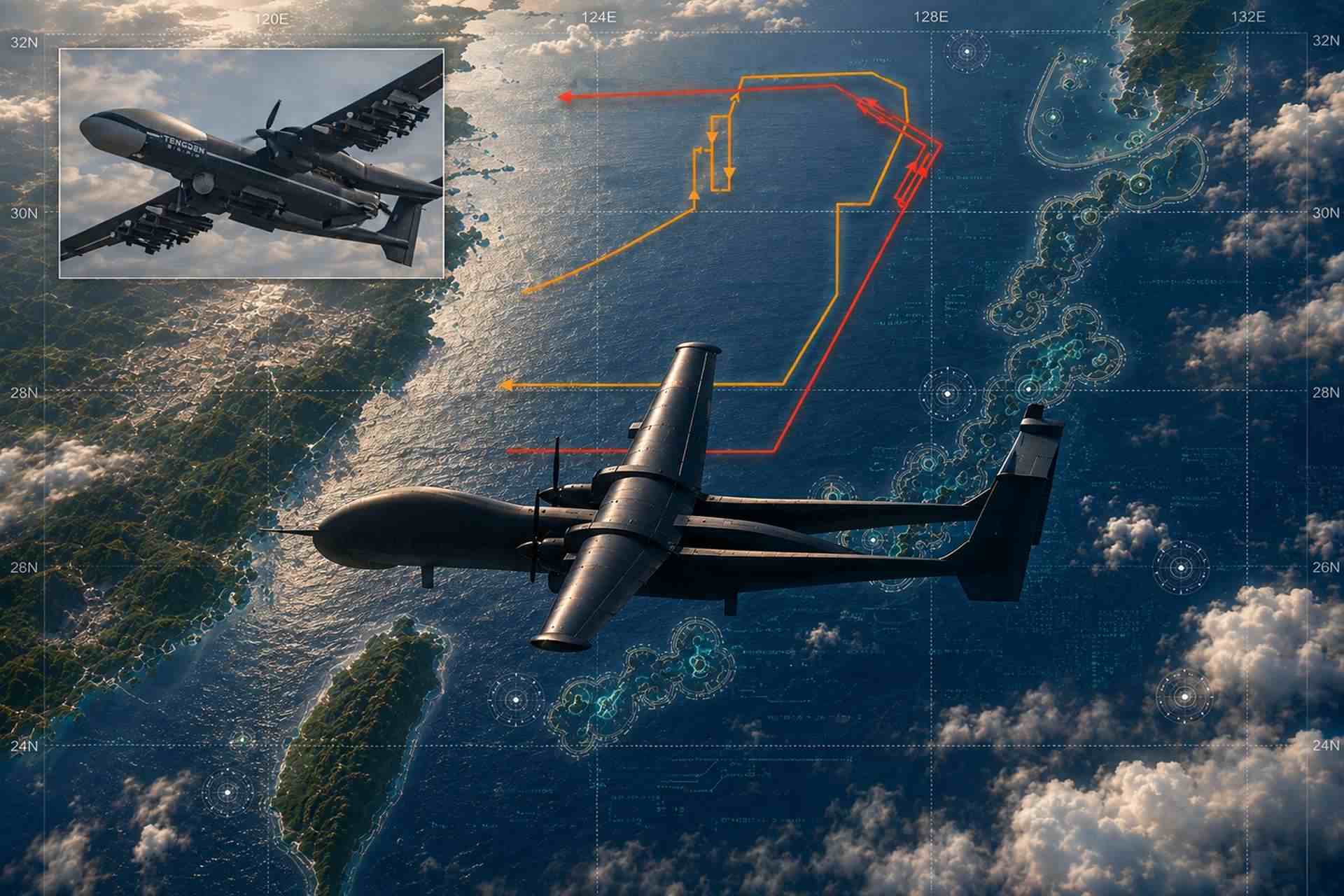 Japan scrambled fighter jets after a Chinese Y-9 intelligence aircraft and TB-001 reconnaissance and attack drone operated along the East China Sea approaches to Okinawa, underscoring Beijing’s growing use of complementary manned and unmanned surveillance capabilities around the Ryukyu Islands