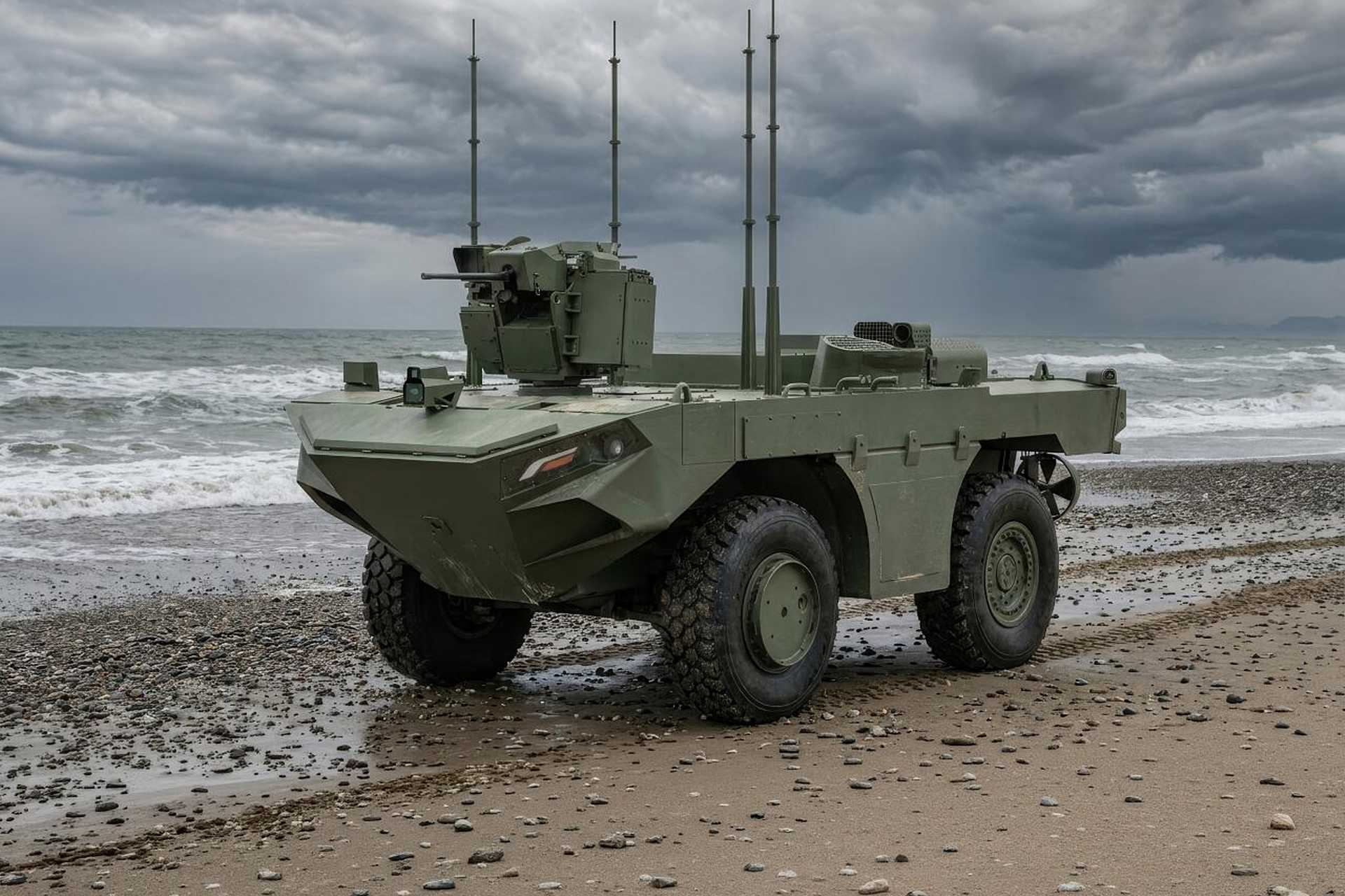 The ten variants allow a military force to use the same U-MAV for different missions, including fighting, reconnaissance, mine clearing, engineering, electronic warfare, counter-drone operations, route marking, logistics and casualty evacuation. (Picture source: FNSS)