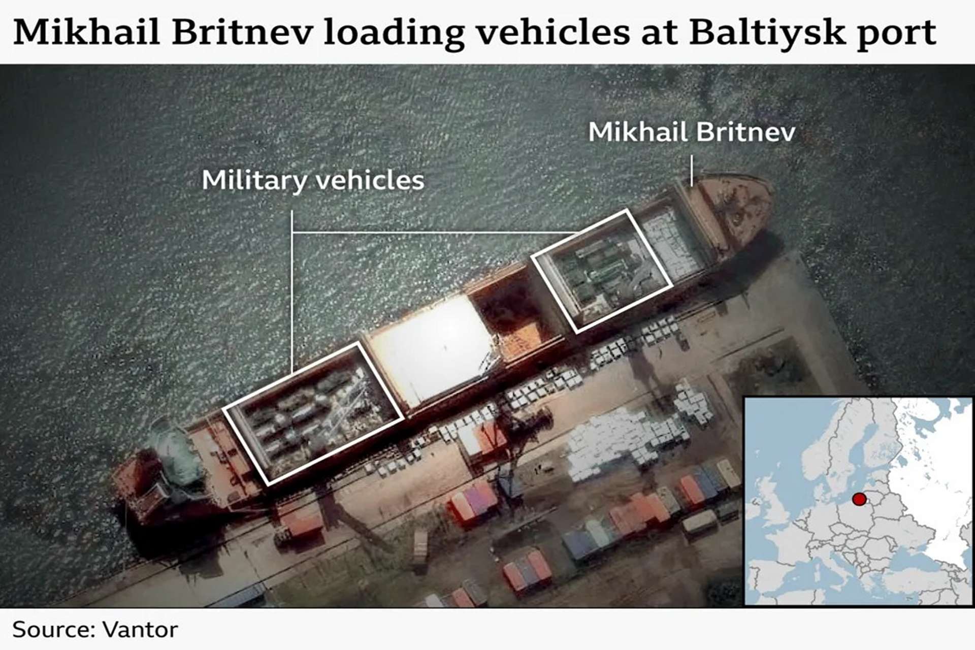 A Russian shipment of 29 reported armored vehicles, including BMP-2 and BMP-3 infantry fighting vehicles, BTR-82 armored personnel carriers and Tigr vehicles, reached Mali through Togo to reinforce convoy protection, troop mobility and direct-fire support (Picture source: Vantor).