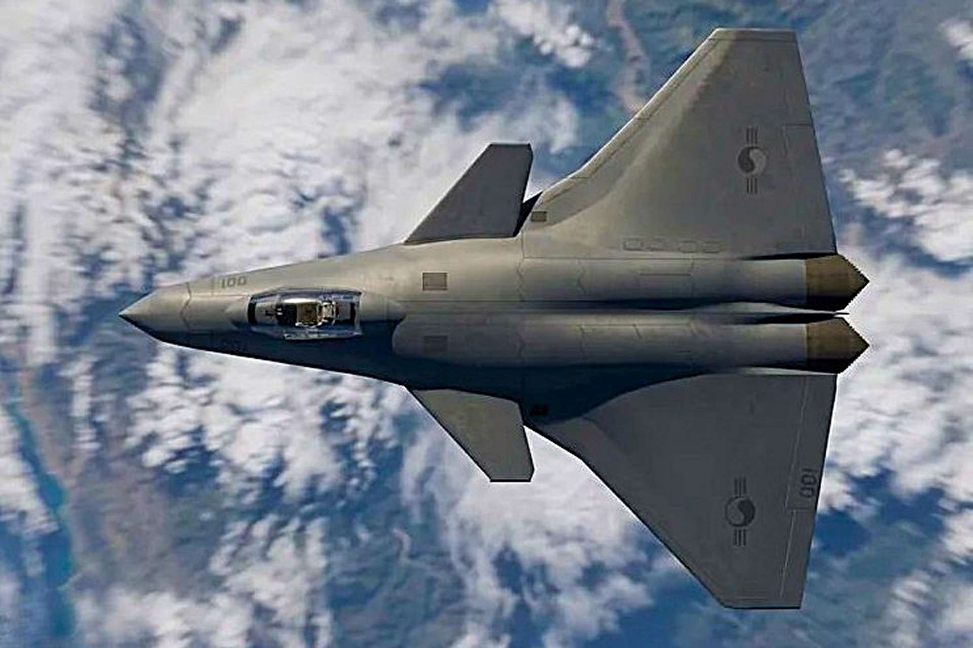 South Korea has launched a 14-month concept study to define the missions, enabling technologies and aircraft configurations that could underpin a future sixth-generation fighter beyond the KF-21 Boramae. The image is an unofficial artist’s rendering. (Image credit: Choi Dong-hyun / @3DCG_mylife)