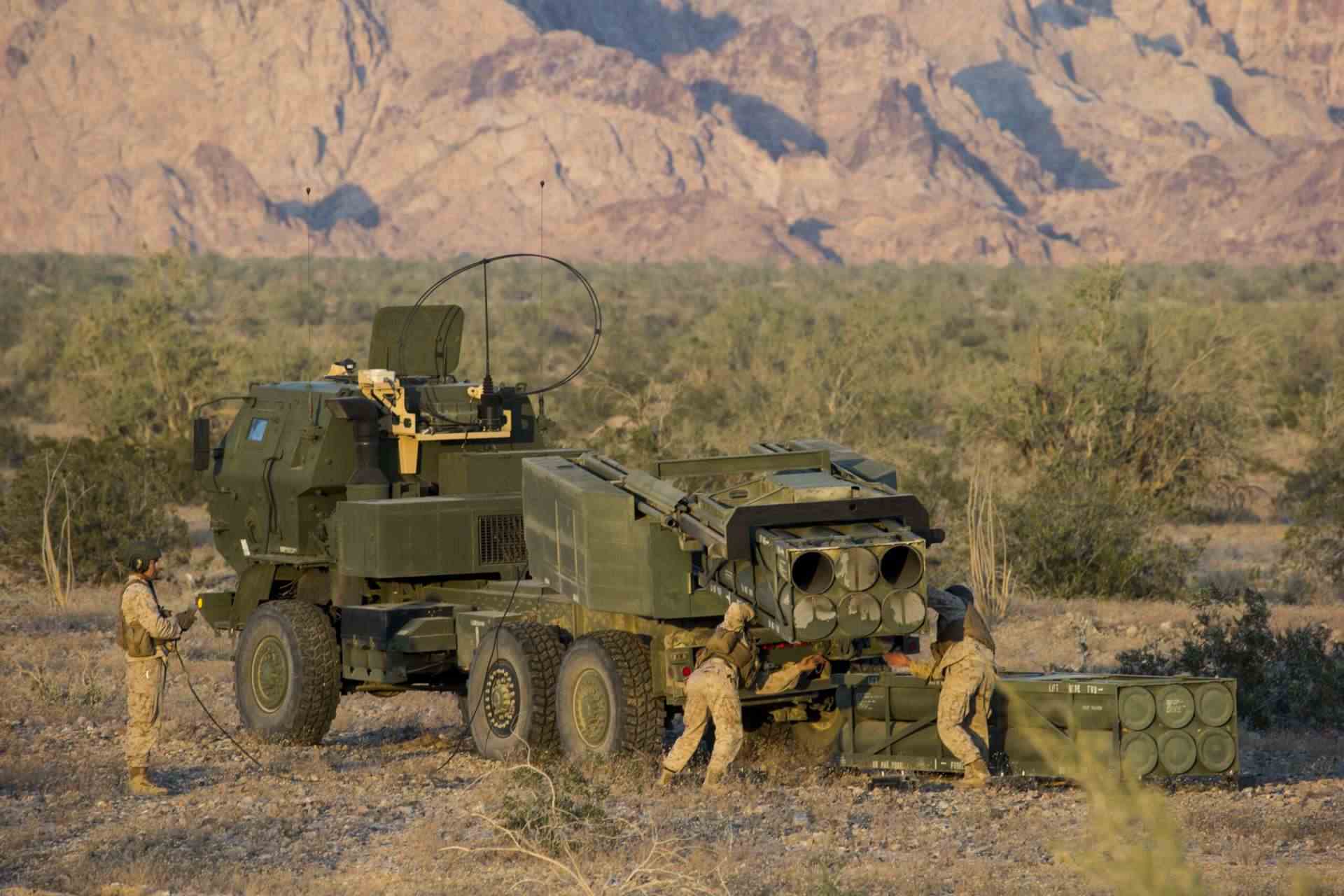 The U.S. Army is preparing industry to produce up to 19,002 GMLRS rockets annually, expanding the precision-fire capacity available to HIMARS and M270 units (Picture Source: USMC)