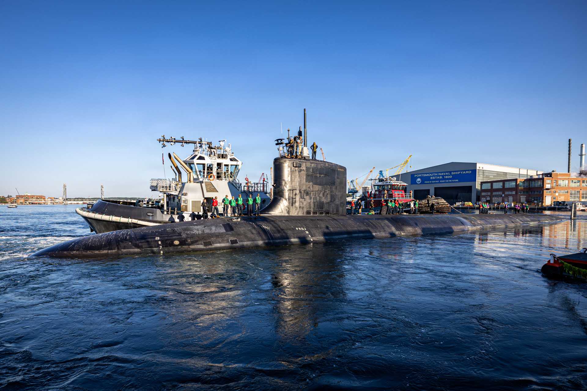The USS North Dakota's availability period had originally been planned for about 33 months and was valued at roughly $347 million, but the interval from arrival at Portsmouth to formal completion reached 40 months, seven months longer than planned. (Picture source: US Navy)