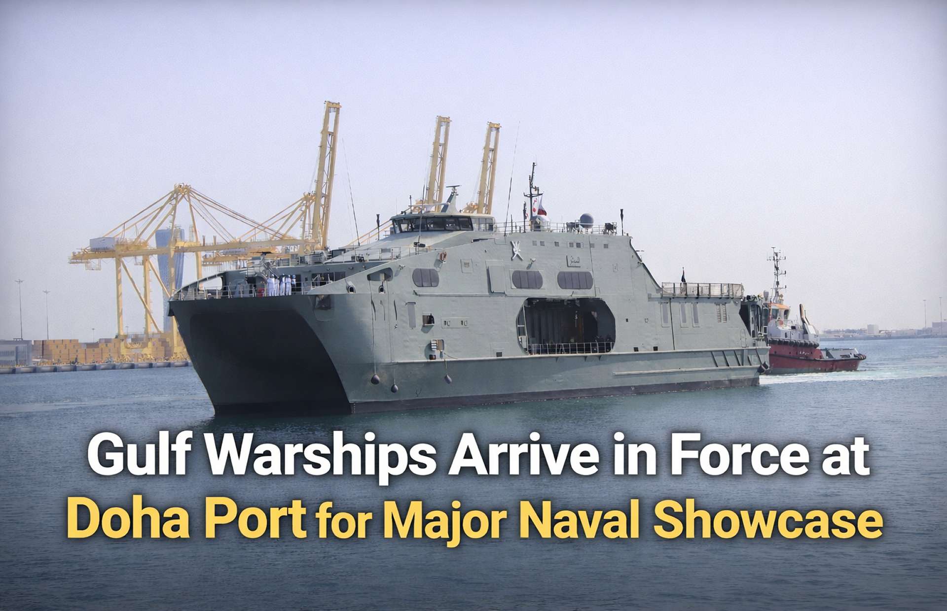 Gulf Warships Arrive in Force at Doha Port for Major Naval Showcase
