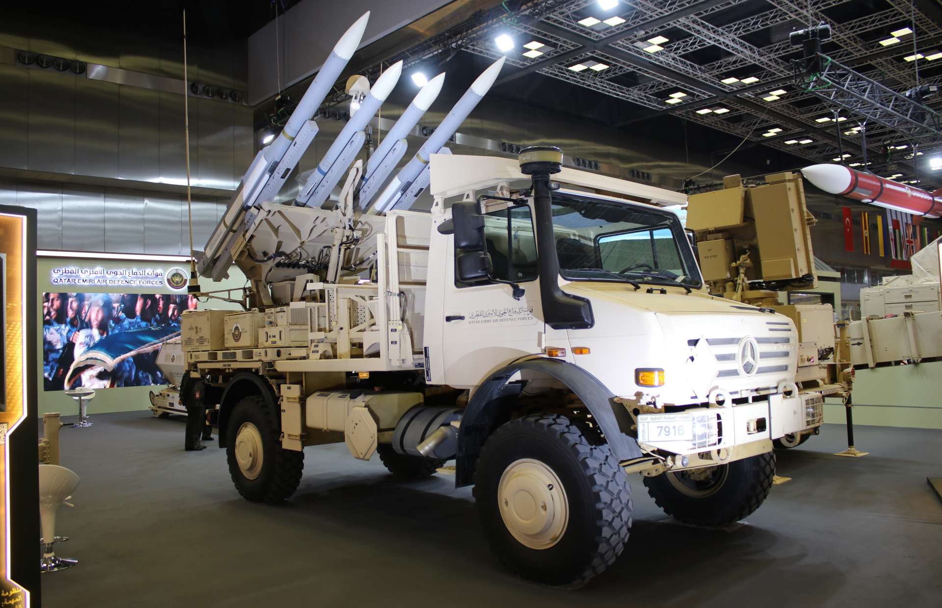 Qatar Deploys High-Mobility NASAMS Air Defense Launcher Mounted on Mercedes Truck