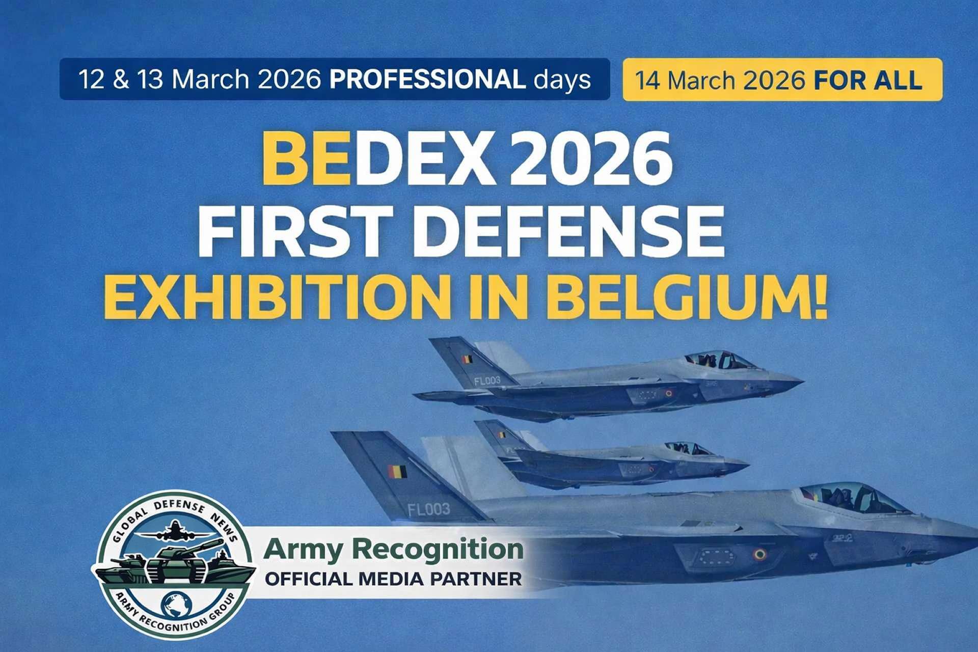 Army Recognition Named Official Media Partner for BEDEX 2026 Brussels