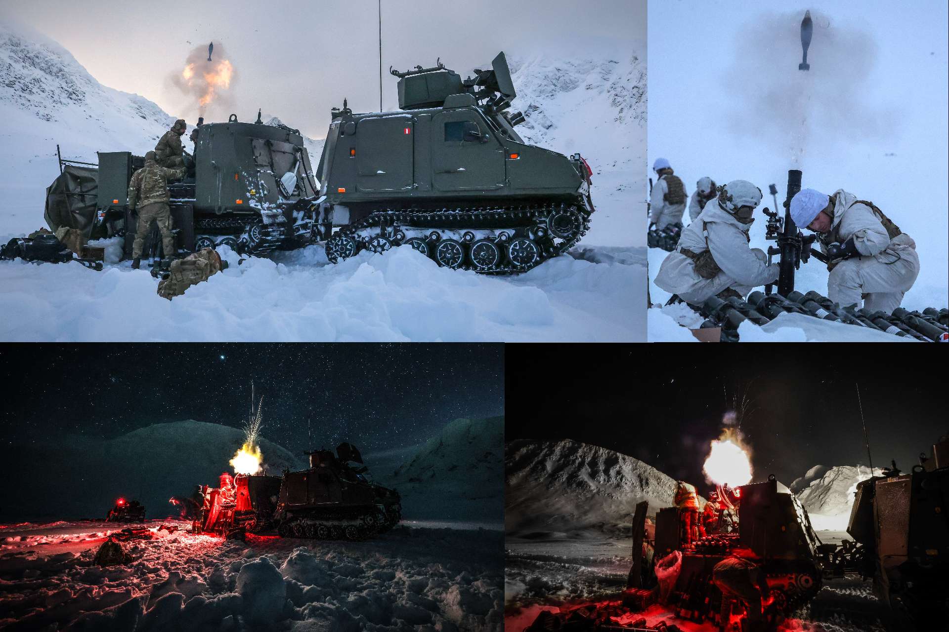 British Marines Enhance NATO Arctic Readiness with Mobile Mortar Drills Using Viking and BV206 Ve...