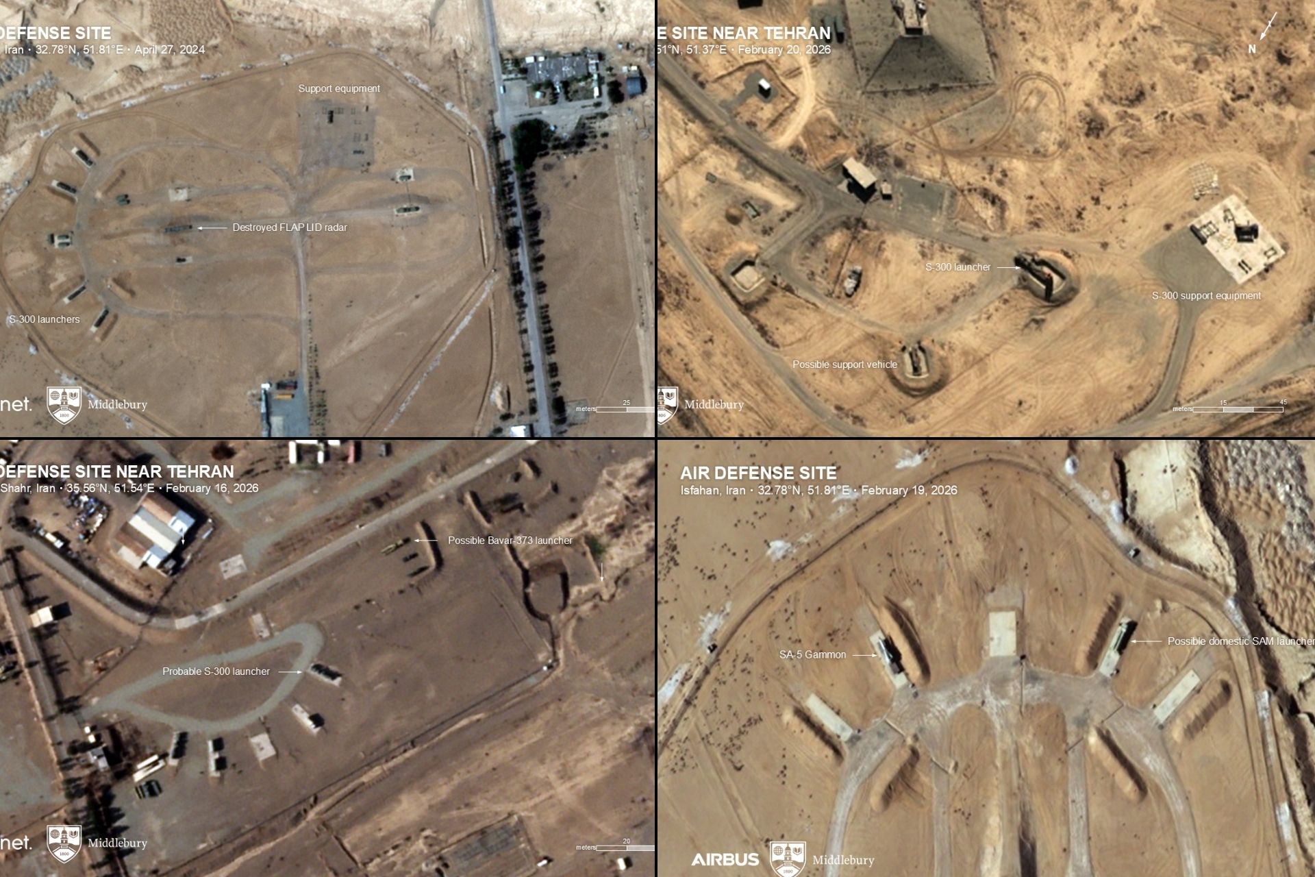 Iran Repositions S-300 Air Defenses Around Tehran Ahead of Potential U.S. Strikes