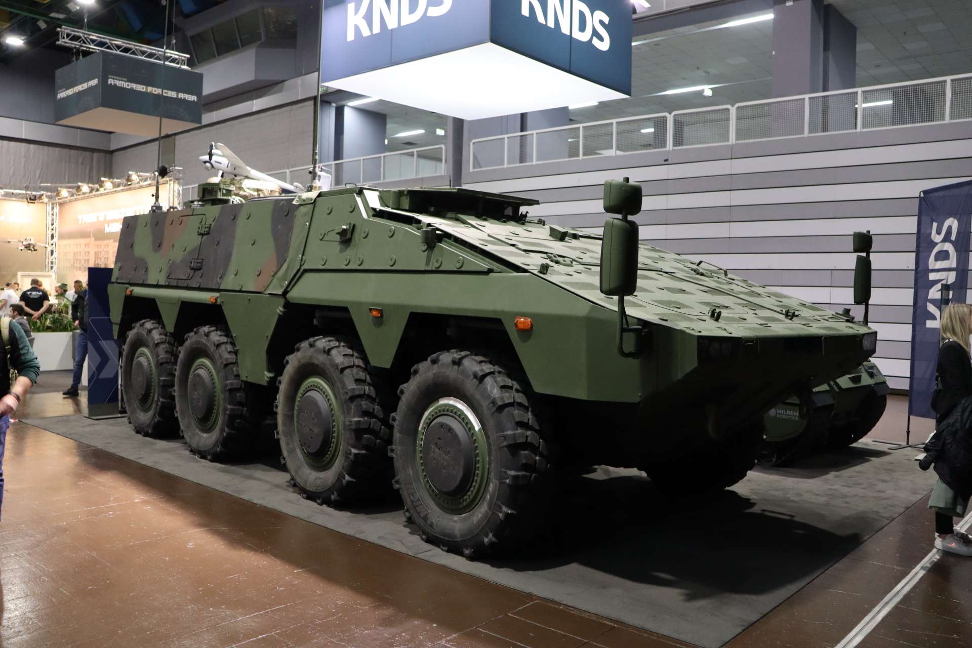 KNDS Displays Boxer UxV CS Armored Drone Command Vehicle for High-Threat Warfare in Germany