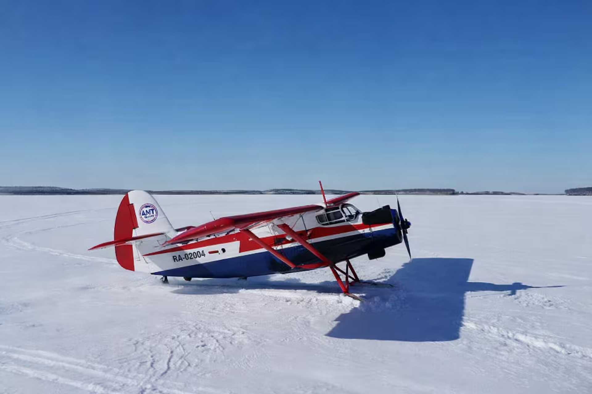 Russia tests modernized An-2 biplane with ski landing gear for Arctic patrol operations