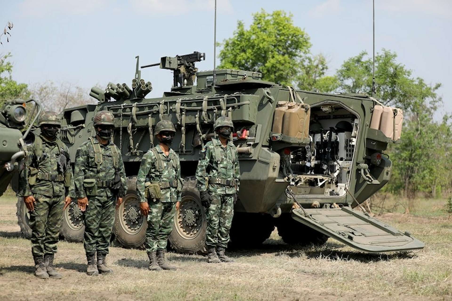 Thailand Receives 17 Additional U.S. Stryker 8x8 Infantry Carrier Vehicles for Border Security