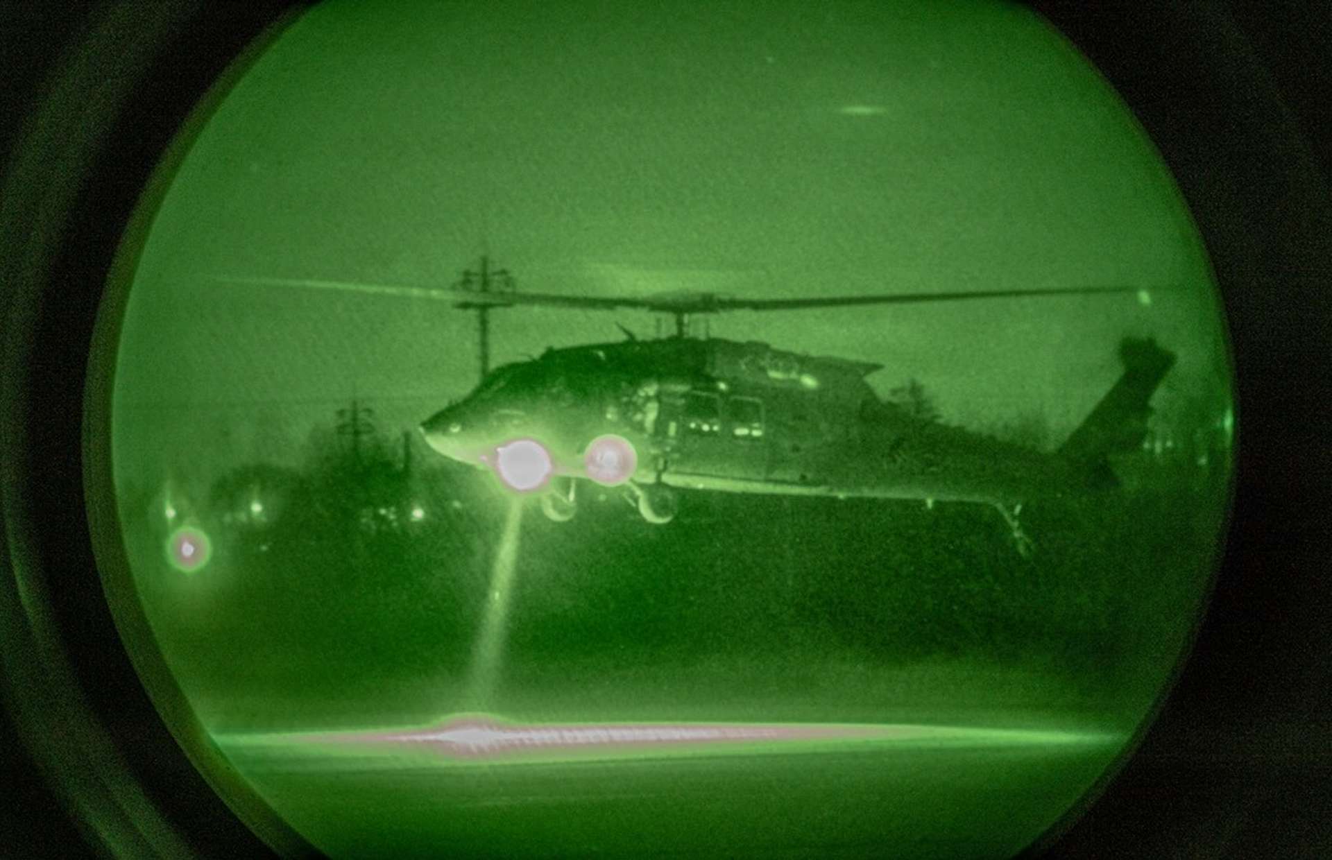 U.S. Army Black Hawk Helicopter Crews Conduct Night Air Assault Drills With South Korea