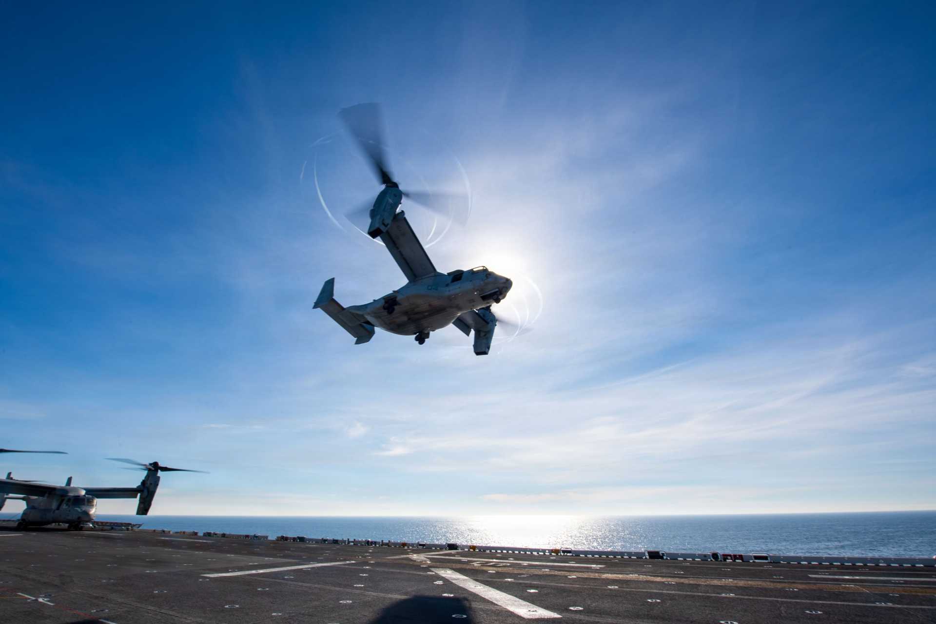 U.S. Marines Deploy MV-22B Osprey from USS Boxer to Boost Indo-Pacific Assault Reach