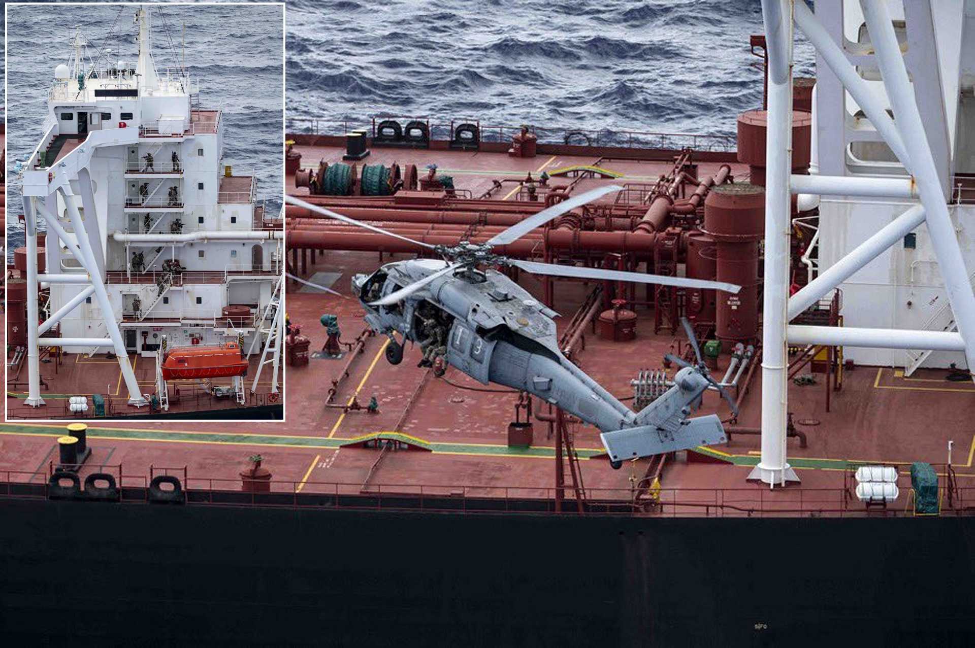 U.S. Navy Seizes Oil Tanker Veronica III in Sanctions Raid with MH-60R Helicopter